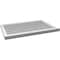 Ekena Millwork Vertical Surface Mount PVC Gable Vent: Functional, w/ 2"W x 2"P Brickmould Sill Frame, 36"W x 24"H GVPVE36X2403SF - alternate 2